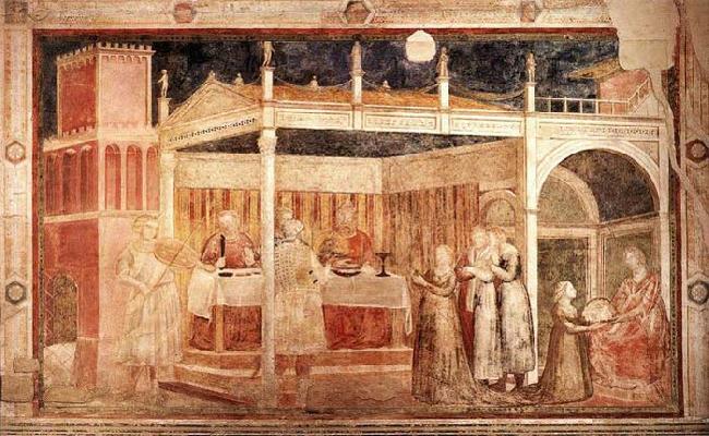 GIOTTO di Bondone Feast of Herod oil painting picture